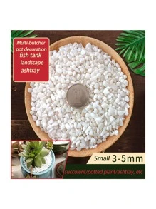 Natural Colored Flower Stone And White Pebble For Potting And Landscaping Decoration In Garden And Pathways - White - View 1