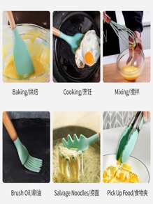 KITCHEN UTENSILIOS SET 12PZS - Verde - Ver 3