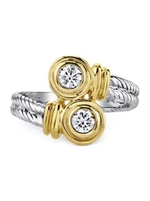 1 Stück Modischer Kubikzirkon Ring für Frauen für Hochzeit, Verlobung, Jahrestag, Party Schmuck, Valentinstag Geschenk
