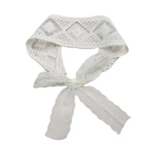 Baby Plaid Pattern Hair Band For Daily Life - Beige - View 6