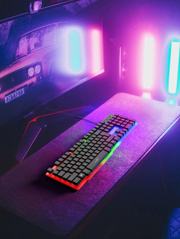 RGB Lighting Wired Mechanical Keyboard SHEIN USA