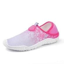 夏季釣魚鞋男女士透氣水鞋防滑涉水鞋釣魚划船岩釣 - 玫紅色 - 查看 11