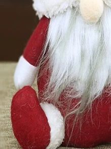 1 件圣诞小矮人设计装饰工艺品 - 酒紅色 - 查看 3