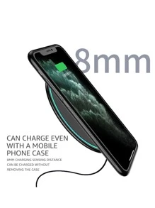 Bộ sạc không dây 10W có đèn thở - màu đen - Xem 6