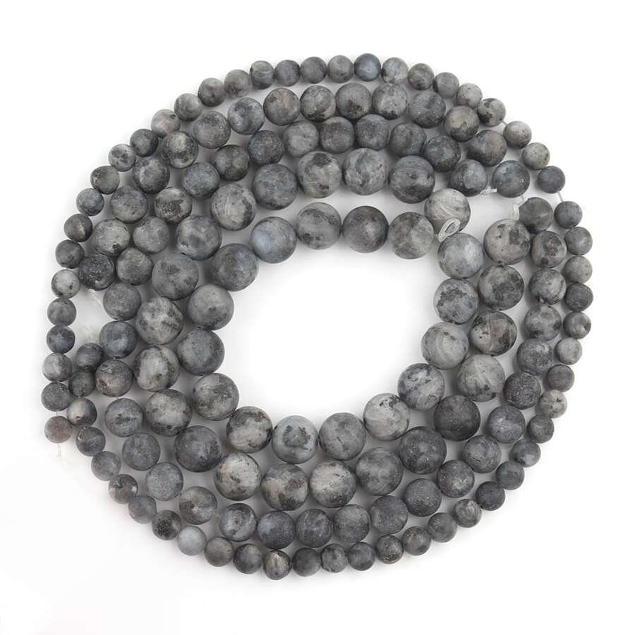 1 Strand Matte Labradorite Stone Beads for Jewelry Making DIY Pretty Gift bracelet Necklace