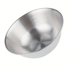 Stainless Steel Mixing Bowl, Salad Bowl, Kitchen Bowl, Multifunctional Mixing Bowl, Dough Bowl, Stackable, Reusable, Suitable For Cooking And Food Storage, Easy To Clean Thick Multi-Purpose Restaurant, Refrigerator Safe And Rust Resistant School Supplies,Back To School - Silver - View 7