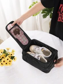 1入組防水鞋子收納包 - 黑色 - 查看 5