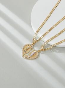 Te Amo Jesus Cross & Virgen Maria Breakable Heart Necklace Valentines,Mom,Mother,Mother's Day,Gift