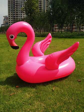 Inflatable Pool Float - Animals Swimming Ring Yacht With Face Design, Durable Lightweight & Stable For Pool Parties, Summer Outdoor Fun, Inflatable Pool Float, Playful Design.