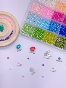 1盒时尚24格仿珍珠DIY材料