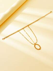 1 件简约链式夏季沙滩风格手套手链，适合女士和女孩节日礼物派对聚会 - 金黃色 - 查看 3