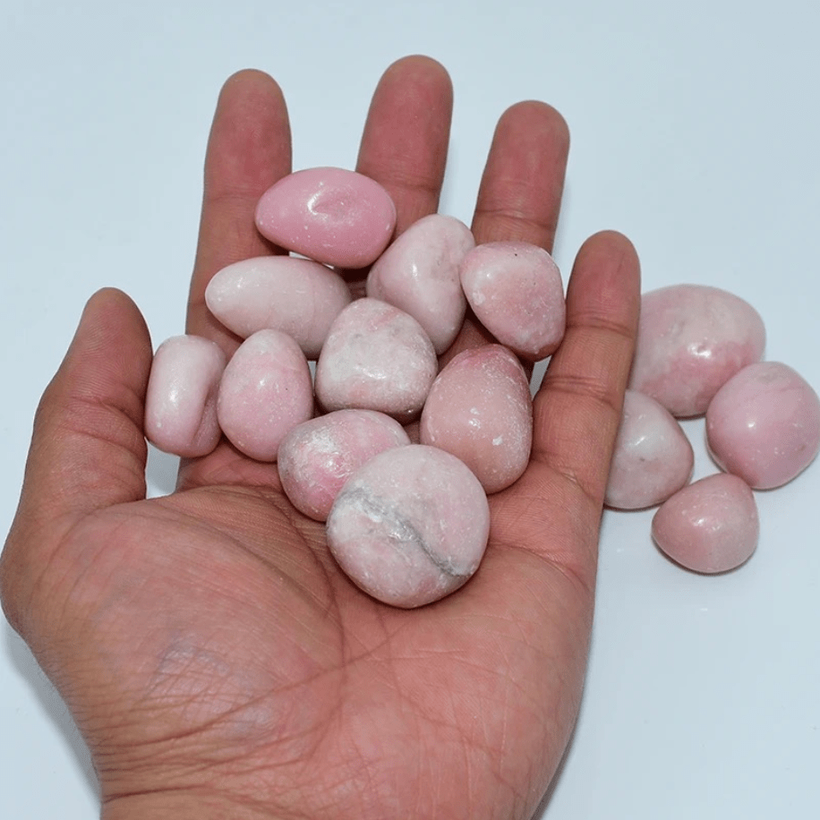 Piedra Pulida En Forma Libre De Guijarros Pulidos Tumbled De Ópalo Rosa ...