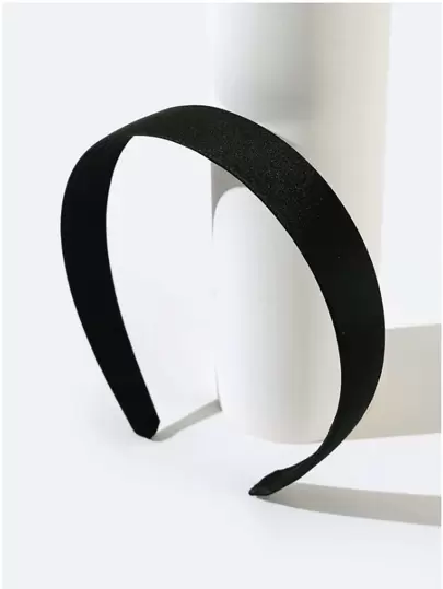 1 st brett skuret tygpannband tiaror, hårband, hårbåge pannband, svart, sminkpannband håraccessoarer huvudaccessoarer