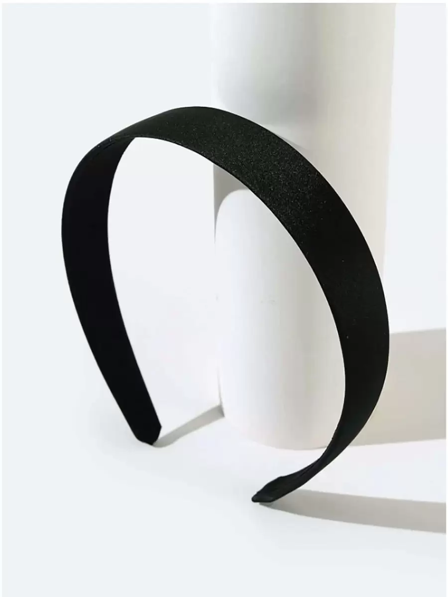 1pc Wide Cut Cloth Headband Tiaras,Hairband,Hair Hoop Headbands, Black ,Makeup Headband Hair Accessories Head Accessories - Black - View 1