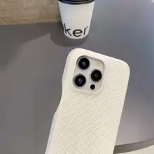 PU Leather Phone Case - White - View 3