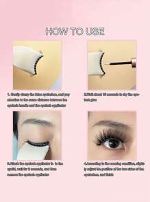 1PC Lash Clip Applicator False Eyelashe Applicator Tool for Wear Eyelashes - White - View 4