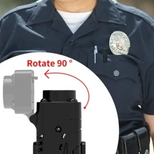 Mini Wi-fi家用視頻錄像機具有高清電池攝像機、嬰兒監視器、運動偵測和高清監視攝像機 - 黑色 - 查看 3