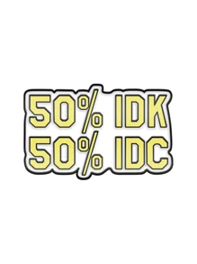 歐美新款合金趣味對話框胸針 Ins個性潮流你好我累了字母徽章 - 紅色 - 查看 3