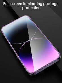 2 Miếng Long lanh Kính cường lực Chống rơi Phim bảo vệ điện thoại Tương thích với iPhone - Màu tím - Xem 6