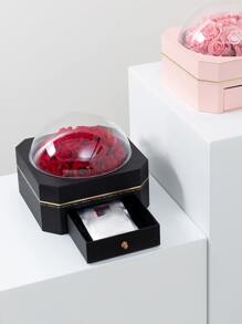 黑玫瑰鲜花礼盒，情人节礼物 - 黑色 - 查看 2