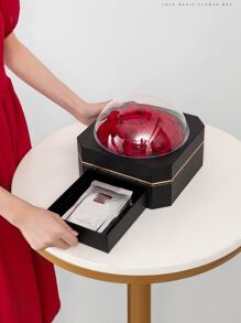 黑玫瑰鲜花礼盒，情人节礼物 - 黑色 - 查看 7