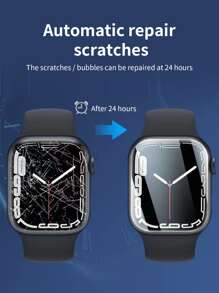 3pcs Screen Protector Compatible With Apple Watch - Clear - View 4