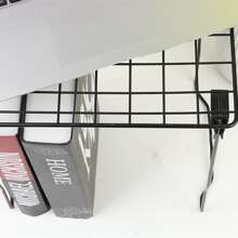 1pc Locker Organizer Shelf, Stackable, Extra Tall, Fits Standard Size School Lockers, Black - Black - View 4