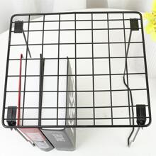 1pc Locker Organizer Shelf, Stackable, Extra Tall, Fits Standard Size School Lockers, Black - Black - View 3