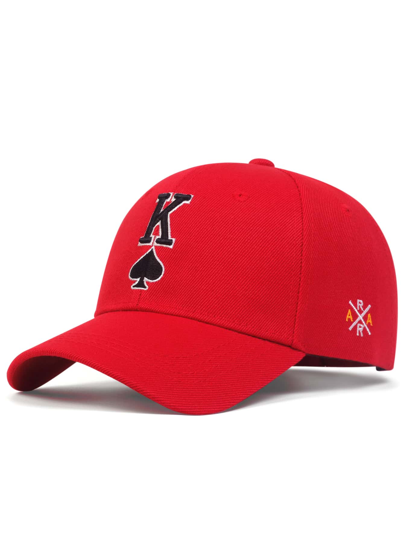 AR Men Letter Embroidered Baseball Cap Casual - Red - View 1