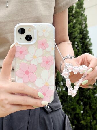 Funda para móvil floral con acollador