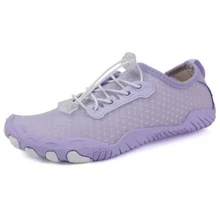 para niños playa Zapatos Zapatillas de agua secado rápido anti deslizante nadar Zapatos para actividades al aire libre , gimnasia , Comba , correr - Púrpura polvoriento - Ver 11