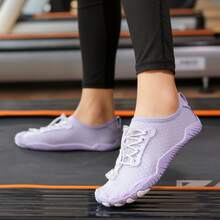 para niños playa Zapatos Zapatillas de agua secado rápido anti deslizante nadar Zapatos para actividades al aire libre , gimnasia , Comba , correr - Púrpura polvoriento - Ver 2