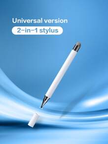 Capacitive Pen, Mobile Phone, Touch Pen, Disc, Touch Screen Pen, Tablet Computer, Painting, Universal Handwriting Pen - White - View 1