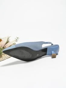 Women's Pointed-Toe Low Vamp Back-Strap Simple Chic Shoes