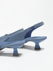 Women's Pointed-Toe Low Vamp Back-Strap Simple Chic Shoes