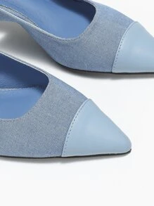 Women's Pointed-Toe Low Vamp Back-Strap Simple Chic Shoes