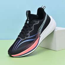 Thể thao Giày thể thao Cho nam giới , Khối màu Mặt trước thắt dây Giày thể thao - màu đen - Xem 3