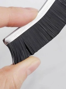 One black long handle portable bathroom crevice brush - Black - View 6