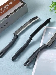 One black long handle portable bathroom crevice brush - Black - View 8