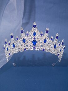1pc Alloy Rhinestone Crown Royal Tiaras
