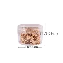 1Box Nail Art Gold & Silver Foil Paper & 3D Asymmetrical Aluminum Sticker Diy Nail Charms Nail Gems Nail Supplies Nails - Silver - View 2