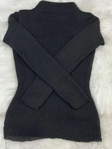 Women Sweaters - 珊瑚橙 - 查看 4