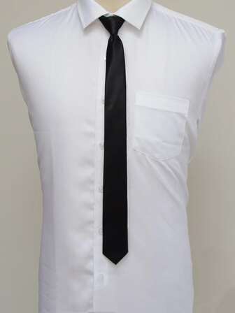 1入組男士素色拉鏈細節可調節系帶適用於日常生活