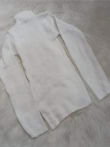 Women Sweaters - 卡其色 - 查看 3