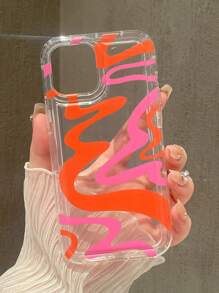 Apple Colorful Printed Transparent Phone Case Compatible With IPhone - Multicolor - View 4