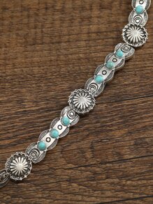 波西米亞風格女士短休閒項鍊,復古鎖骨鏈條