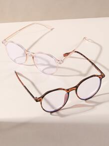 2 副女士多边形时尚眼镜，适合日常使用 - 彩色 - 查看 3
