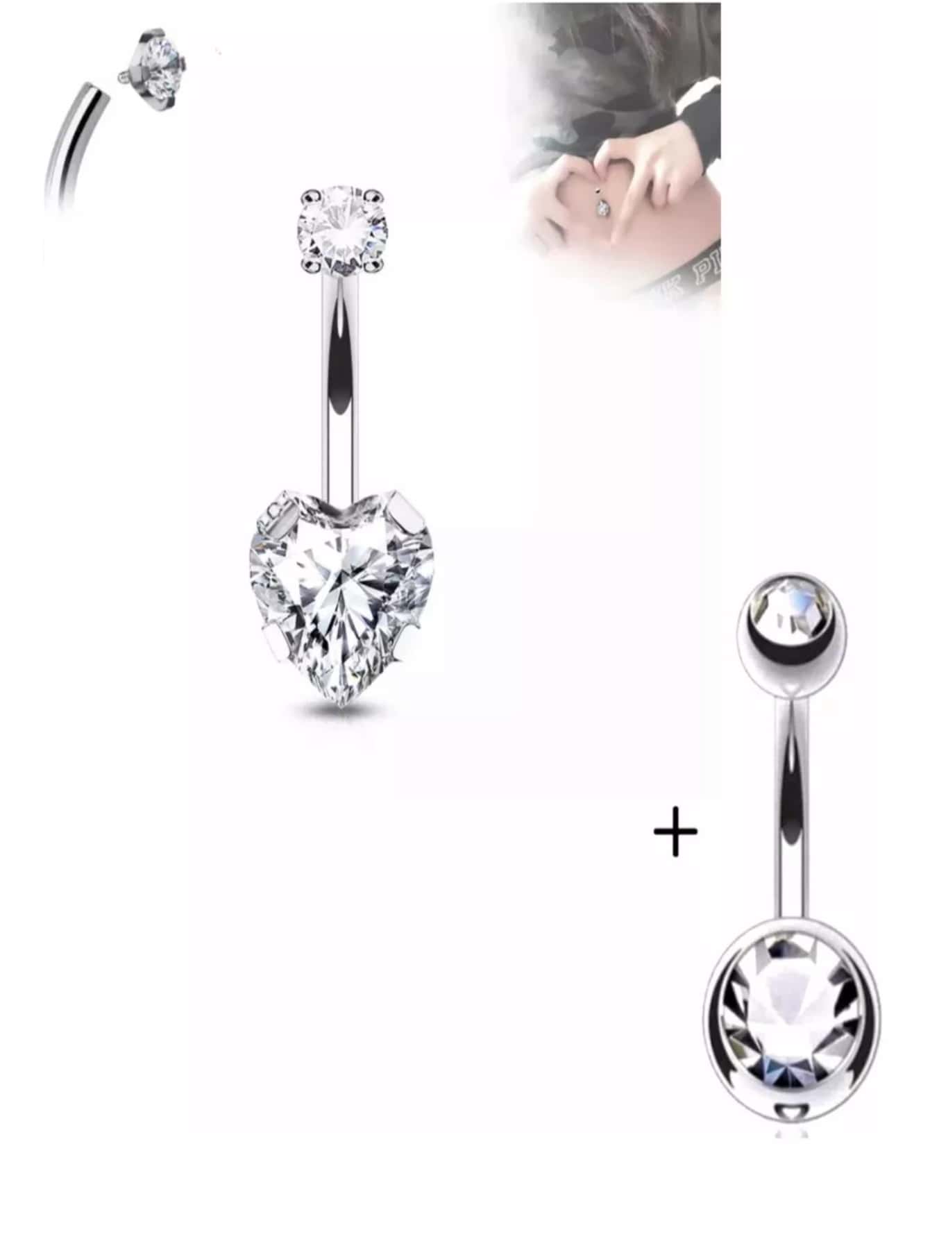 Belly Ring - 銀色 - 查看 1