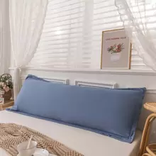 1 pieza soltero/doble agradable para la piel Funda para almohada , Almohada núcleo no incluido - Azul - Ver 3