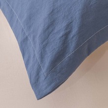 1 pieza soltero/doble agradable para la piel Funda para almohada , Almohada núcleo no incluido - Azul - Ver 7